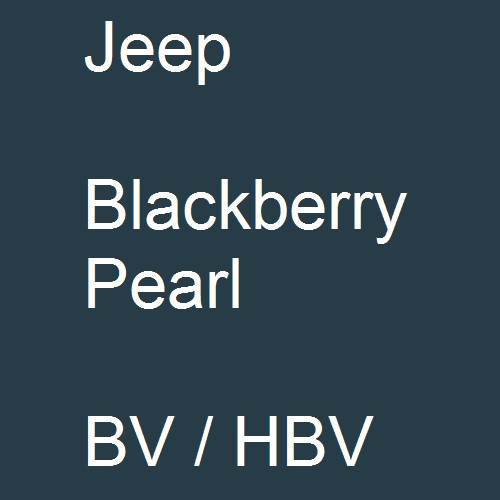 Jeep, Blackberry Pearl, BV / HBV.